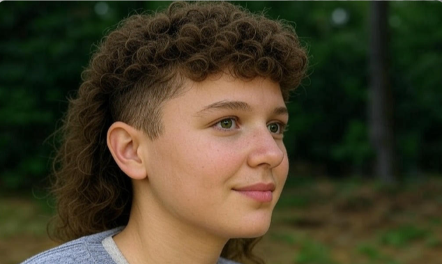 short curly hairstyles Curly Mullet